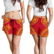 Lovenewzealand Short - Papua New Guinea Women's Shorts - Polynesian Chief Flag Version - Bn10