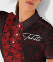 Tahiti Women's Polo Collar Dress Polynesian Fashion A7