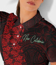 New Caledonia Women's Polo Collar Dress Polynesian Fashion A7