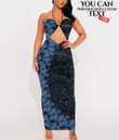 Kosrae Women's Sexy Hollow Cami Dress Polynesian Fashion A7 | LoveNewZealand