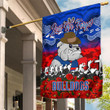 Western Bulldogs Garden Flag - Anzac Day Lest We Forget A31B