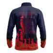 Melbourne Demons Long Sleeve Polo Shirt, Anzac Day For the Fallen A31B