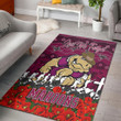 Queensland Maroons Area Rug - Anzac Day Lest We Forget A31B
