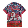 (Custom) Sydney Roosters Hawaiian Shirt, Anzac Day Lest We Forget A31B