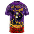 (Custom) Melbourne Storm T-shirt, Anzac Day Lest We Forget A31B