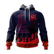 Melbourne Demons Hoodie, Anzac Day For the Fallen A31B