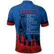 Newcastle Knights Polo Shirt, Anzac Day For the Fallen A31B