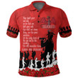 St. George Illawarra Dragons Polo Shirt, Anzac Day For the Fallen A31B