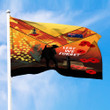 Love New Zealand Flag - (Custom) Australia Anzac Lest We Forget - Orange Premium Flag A31