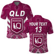 Custom Maroons Rugby Polo Shirt Aboriginal Queensland Origin