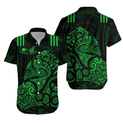 Love New Zealand Shirt - Aotearoa Super Rugby Hawaiian Shirt Maori Kiwi Green K13