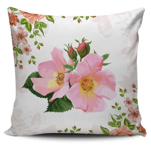 Love New Zealand Pillow Cover - Canada Alberta Rose Pillow A0