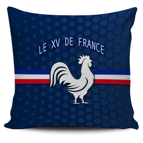 Love New Zealand Pillow Cover - France Rugby Pillow Cover Le XV De France K8