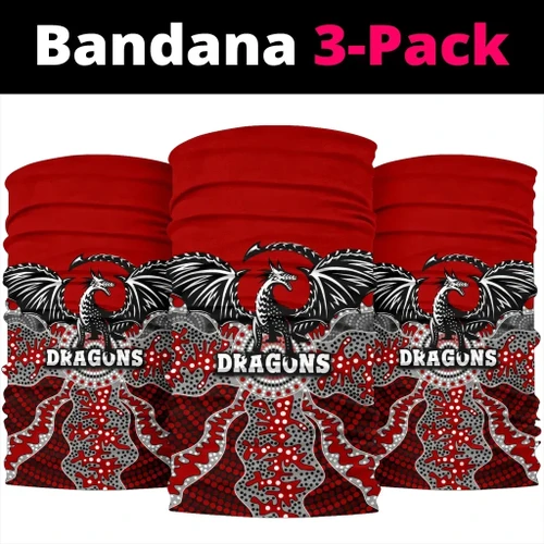 Love New Zealand Bandana - Dragons Bandana 3-Pack St. George Aboriginal TH12