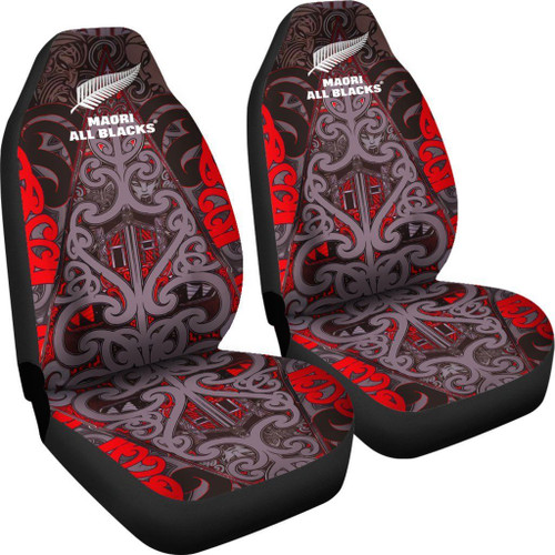 Love New Zealand Car Seat Cover - New Zealand Maori Rugby Tattoo Car Seat Covers K4
