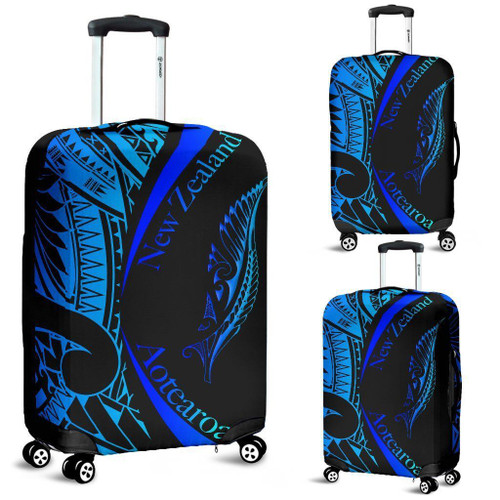 Love New Zealand Luggage Cover - New Zealand Luggage Covers, Maori Kiwi Silver Fern Suitcase Covers J95