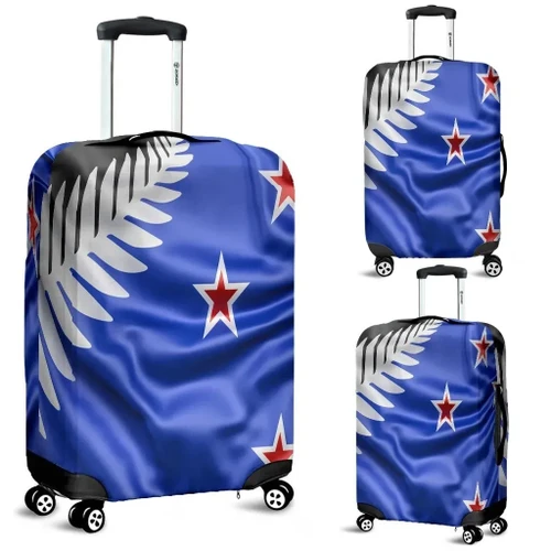 Love New Zealand Luggage Cover - New Zealand Silver Fern Flag Luggage Cover, New Zealand Suitcase Covers