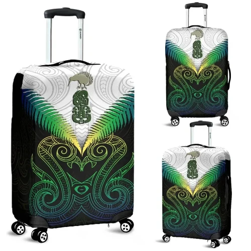 Love New Zealand Luggage Cover - Maori Manaia New Zealand Luggage Covers Rasta K4