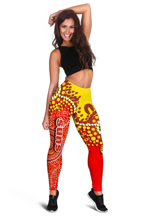 Love New Zealand Leggings - Gold Coast Women's Leggings Sun Aboriginal TH4