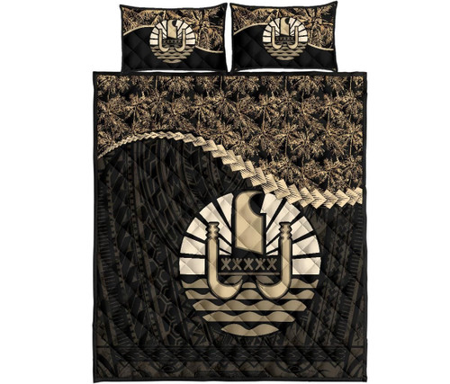 Love New Zealand Quilt Bed Set - Tahiti Quilt Bed Set Golden Coconut A02