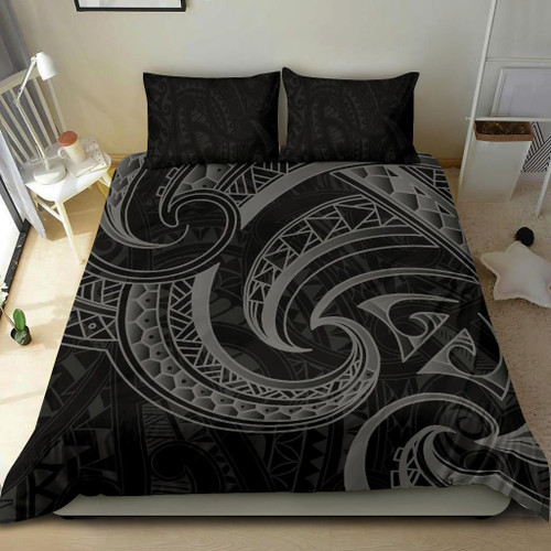 Love New Zealand Bedding Set - New Zealand Maori Mangopare Bedding Set Polynesian - Black K8