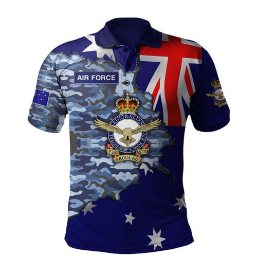 LoveNewZealand Anzac Day Clothing - Royal Australian Air Force Polo Shirt