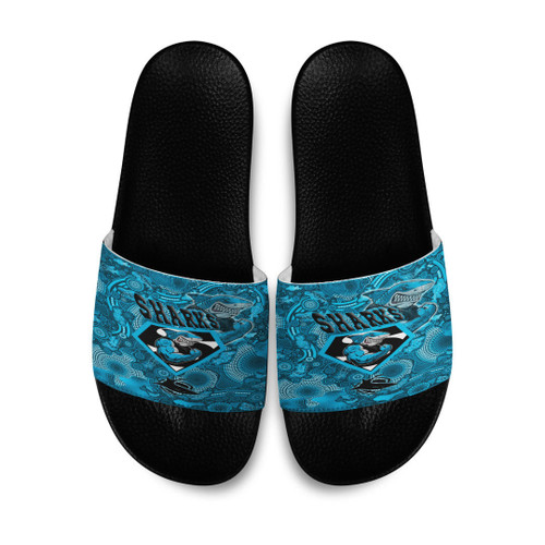 Love New Zealand Slide Sandals - Cronulla-Sutherland Sharks Superman Slide Sandals A35