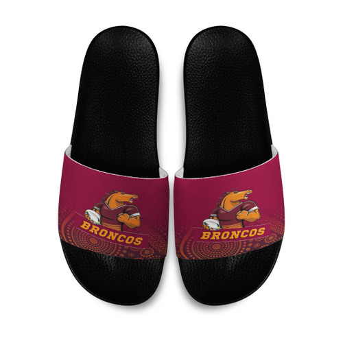 Love New Zealand Slide Sandals - Brisbane Broncos Slide Sandals A35
