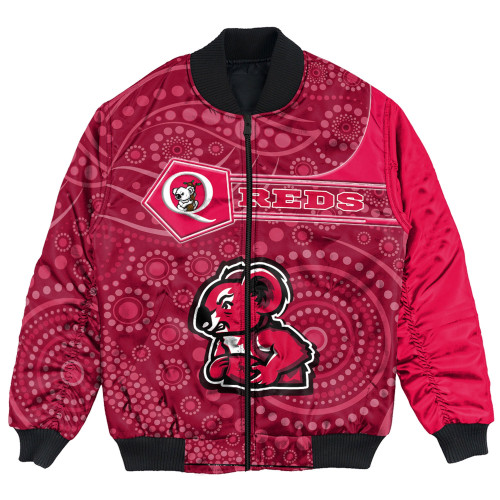 Love New Zealand Clothing - Queensland Reds Simple Style Bomber Jackets A35