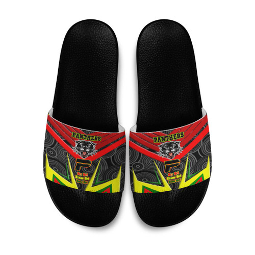 Love New Zealand Slide Sandals - Penrith Pantherss Naidoc 2022 Sporty Style Slide Sandals A35