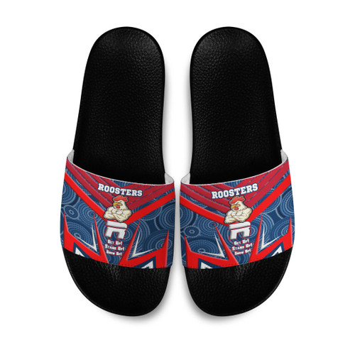 Love New Zealand Slide Sandals - Sydney Roosters Naidoc 2022 Sporty Style Slide Sandals A35