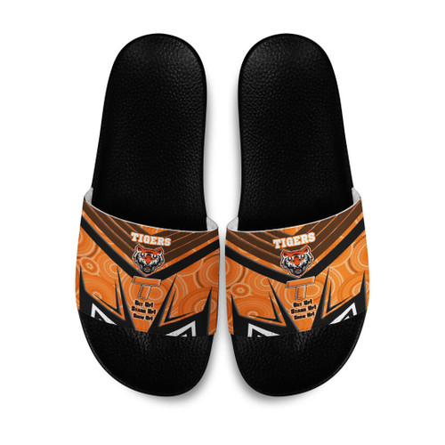 Love New Zealand Slide Sandals - West Tigers Naidoc 2022 Sporty Style Slide Sandals A35