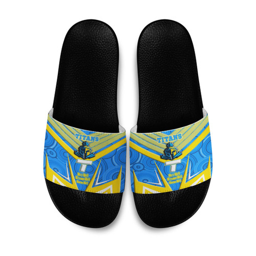 Love New Zealand Slide Sandals - Gold Coast Titans Naidoc 2022 Sporty Style Slide Sandals A35