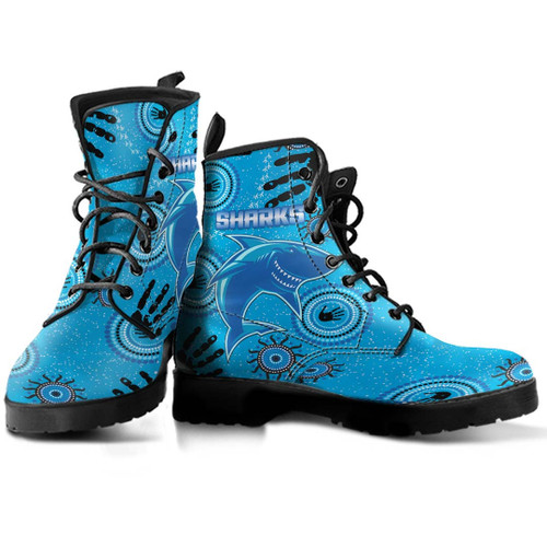 Love New Zealand Boots - Cronulla-Sutherland Sharks - Rugby Team Leather Boots