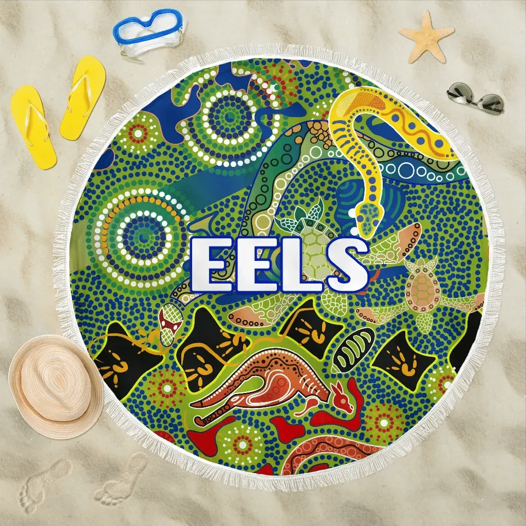 Love New Zealand Beach Blanket - Parramatta Beach Blanket Eels Unique Indigenous K8