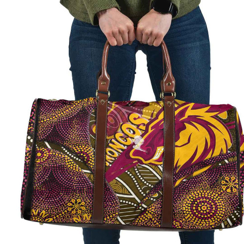 Love New Zealand Bag - Brisbane Broncos Aboriginal Travel Bag A35