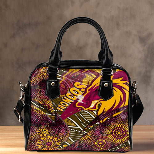 Love New Zealand Shoulder Handbag - Brisbane Broncos Aboriginal Shoulder Handbag A35