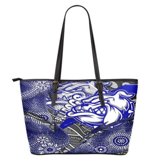 Love New Zealand Leather Tote - Canterbury-Bankstown Bulldogs Aboriginal Leather Tote A35