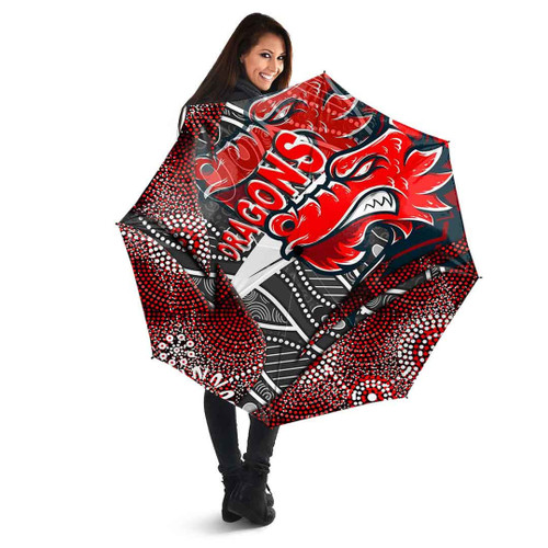 Love New Zealand Umbrellas - St. George Illawarra Dragons Aboriginal Umbrellas A35