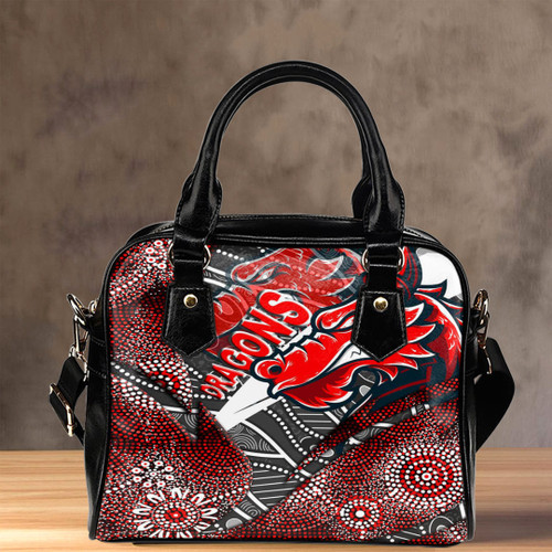 Love New Zealand Shoulder Handbag - St. George Illawarra Dragons Aboriginal Shoulder Handbag A35