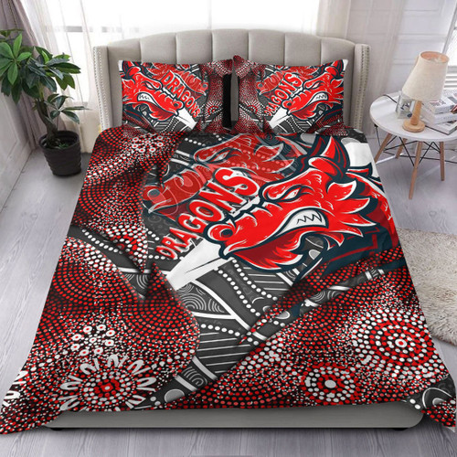Love New Zealand Bedding Set - St. George Illawarra Dragons Aboriginal Bedding Set A35