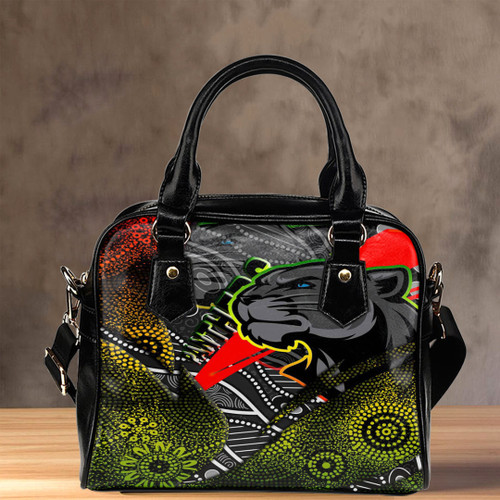 Love New Zealand Shoulder Handbag - Penrith Panthers Aboriginal Shoulder Handbag A35