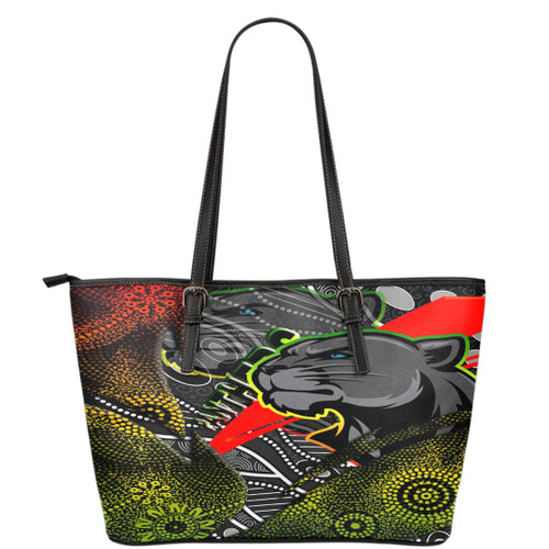 Love New Zealand Leather Tote - Penrith Panthers Aboriginal Leather Tote A35
