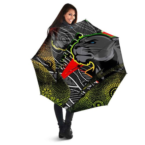 Love New Zealand Umbrellas - Penrith Panthers Aboriginal Umbrellas A35