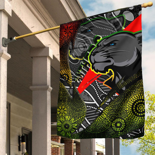Love New Zealand Flag - Penrith Panthers Aboriginal Flag A35