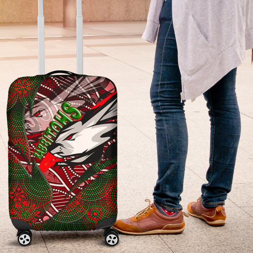 Love New Zealand Luggage Covers - South Sydney Rabbitohs Aboriginal Luggage Covers A35