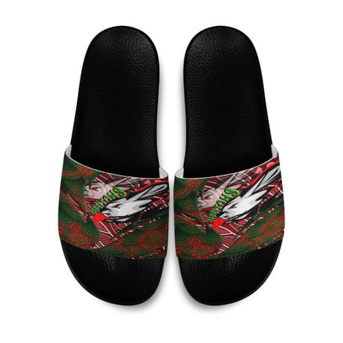 Love New Zealand Slide Sandals - South Sydney Rabbitohs Aboriginal Slide Sandals A35