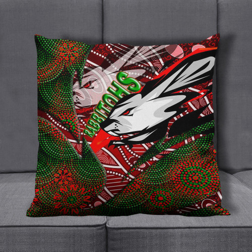 Love New Zealand Pillow Covers - South Sydney Rabbitohs Aboriginal Pillow Covers A35