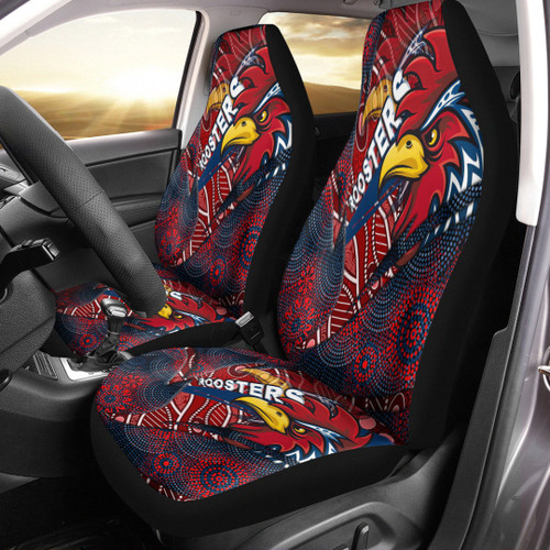 Love New Zealand Car Seat Covers - Sydney Roosters Aboriginal Car Seat Covers A35
