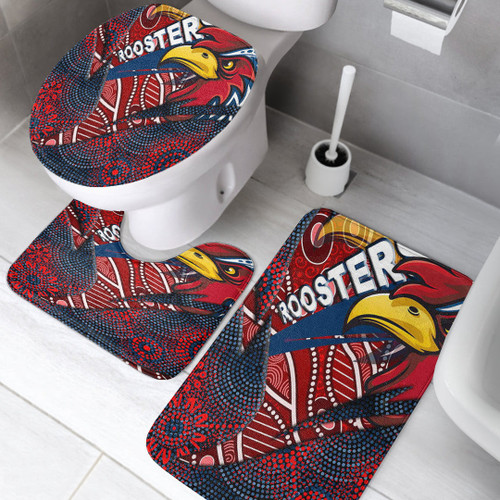 Love New Zealand Bathroom Set - Sydney Roosters Aboriginal Bathroom Set A35